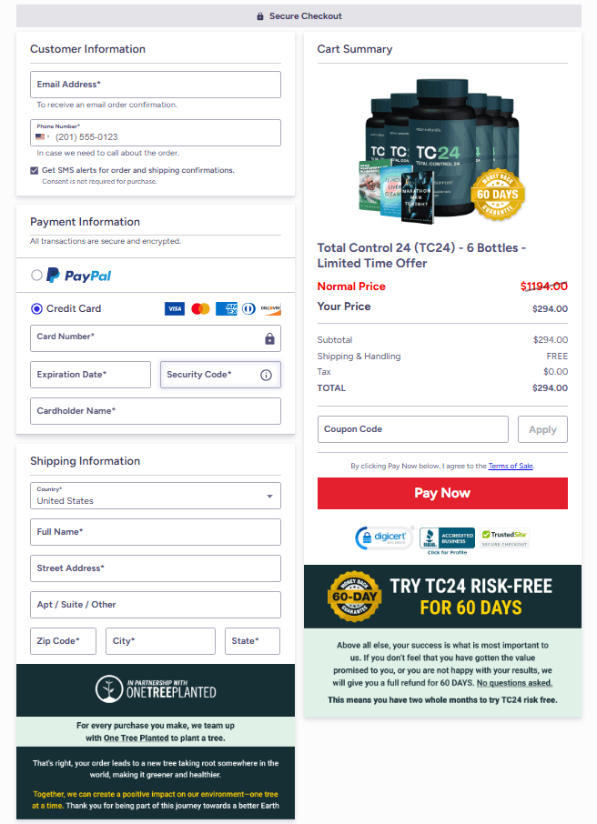 TC24 Secure Order Form